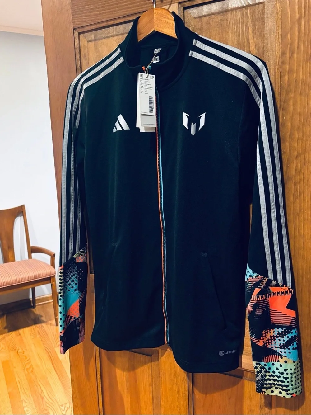 Adidas LIONEL MESSI FULL ZIP SOCCER Track Jacket